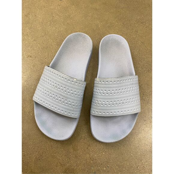 Adidas Adilette Slides Sandals Slip Ons 'Easy Blue' Women's Size 7 - Picture 6 of 7